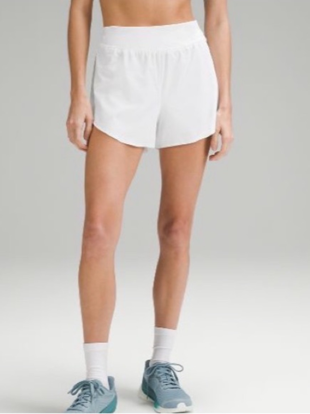 lululemon Women’s White fast n free Running Shorts 0